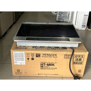 Bếp từ HITACHI HT-M6K full đen , 2 từ 1 hồng ngoại 1 SX 2024 (KHÔNG LÒ NƯỚNG)