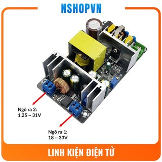 Module nguồn ac-dc 2 ngõ ra điều chỉnh 1.25 ~ 33v 180w