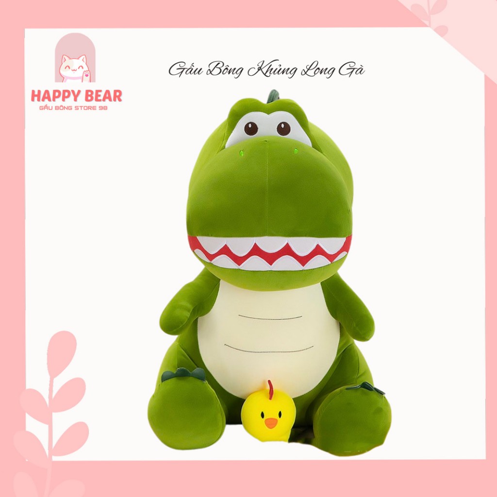 Gấu Bông Khủng Long Có Gà Con Khủng Long Xanh Mềm Mịn Gà Con Cực Kì Đáng Yêu. Gấu Bông YUNOZA