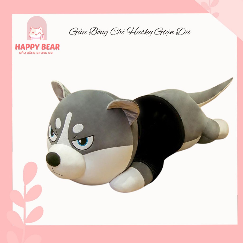 Chó Husky Bông Siêu To Khổng Lồ - Gấu Bông Husky Cao Cấp YUNOZA