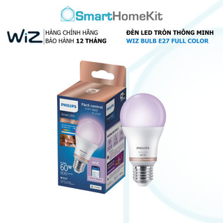 Bóng đèn thông minh Philips WiZ Tunable White and Color 8.5W - 16 triệu màu, đuôi phổ thông E27, WiFi 2.4Ghz, BH 1 Năm