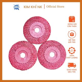 Xơ dừa đỏ đánh bóng inox 100mm
