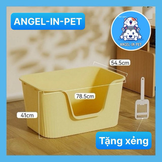 Khay đựng cát vệ sinh,chậu cát vệ sinh cho mèo size cực đại 78cm tặng xẻng
