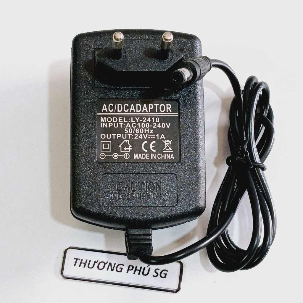 Nguồn Adapter DC 24V - 1A / Đầu cắm 5.5mm x 2.1mm