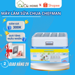 Máy Làm Sữa Chua Chefman CM-321T Chính Hãng, 8 Cốc Thuỷ Tinh Cao Cấp Đi Kèm. BẢO HÀNH 12 THÁNG, LỖI 1 ĐỔI 1