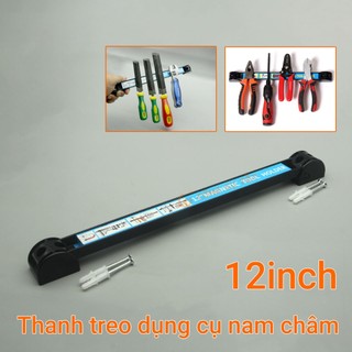 Thanh nam châm treo đồ nghề dụng cụ 12inch dài 350mm lực hút 8kg