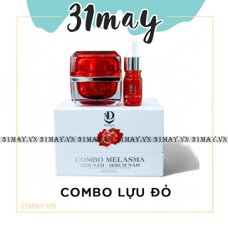 Combo kem nám md beauty và serum nám lựu đỏ melasma chính hãng