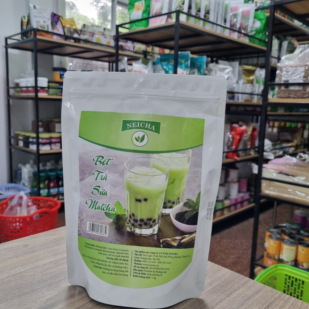 Bột pha trà sữa Matcha gói 1kg hãng Neicha