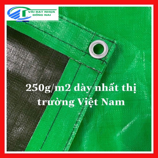 [Loại dày] Tấm Bạt Có Khuy và Viền Che Mưa, Che Nắng Hàn Quốc Giá 1 Mét vuông
