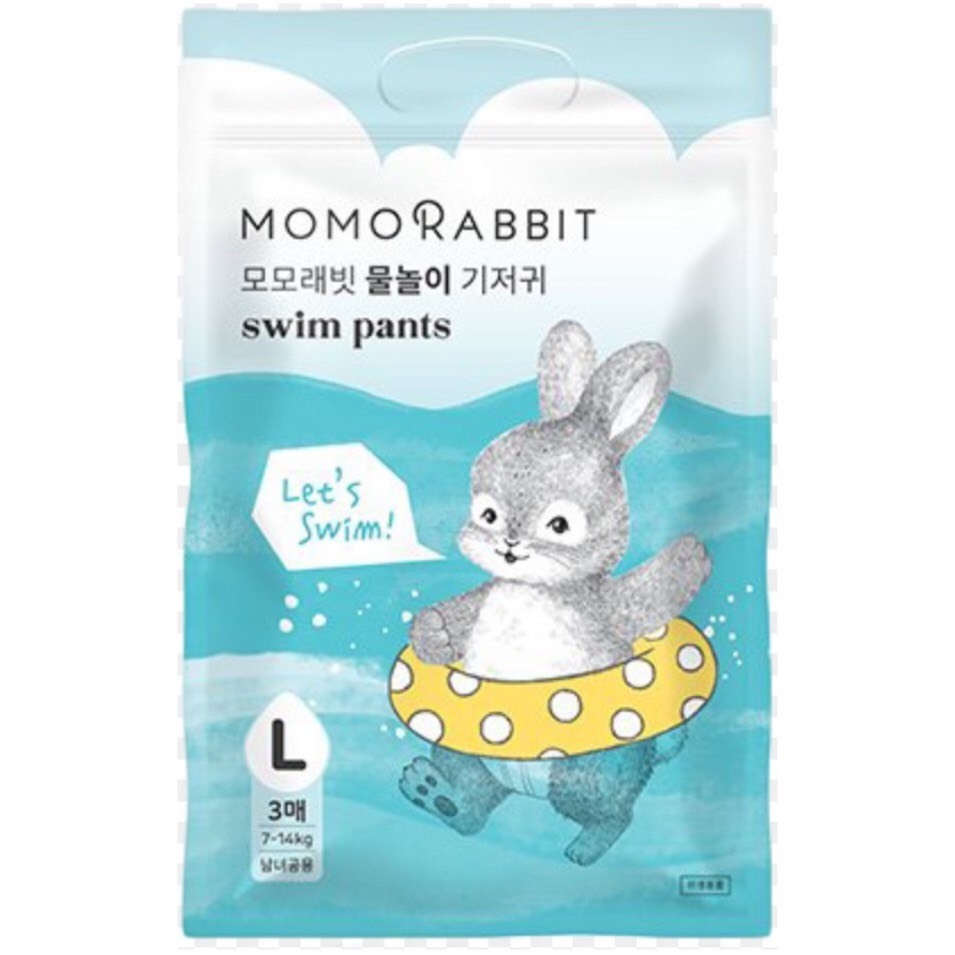Bỉm quần bơi cho bé Momo Rabbit Swim Pants Hàn Quốc, siêu co giãn chống tràn tuyệt đối 2 size L/XL
