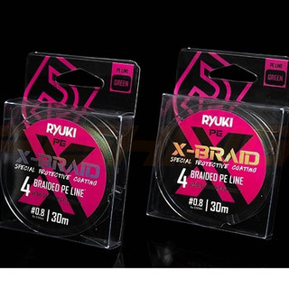 Dù câu cá, dây dù thẻo ryuki pe 4x – braid 30m