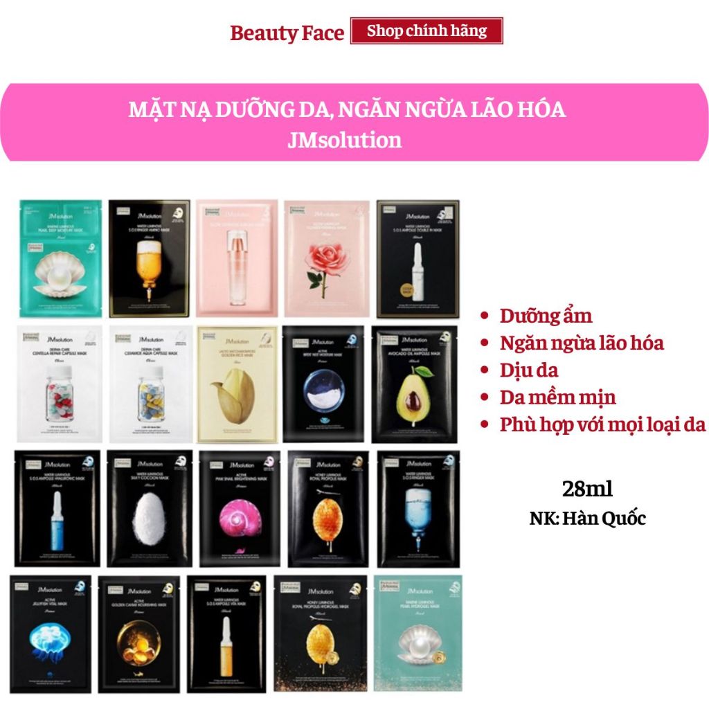 Mặt Nạ dưỡng da JMsolution Mask 30ml/miếng