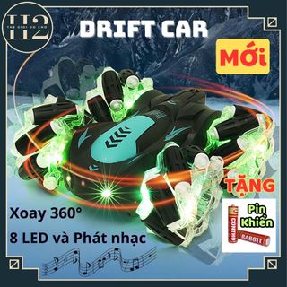 Xe Ô Tô Đồ Chơi 833, Drift Xoay 360 Độ Điều Khiển Từ Xa, Chuyển Động 8 Hướng, Lái 2 Mặt, 8 Đèn Led Sáng, Sạc USB, TOYS