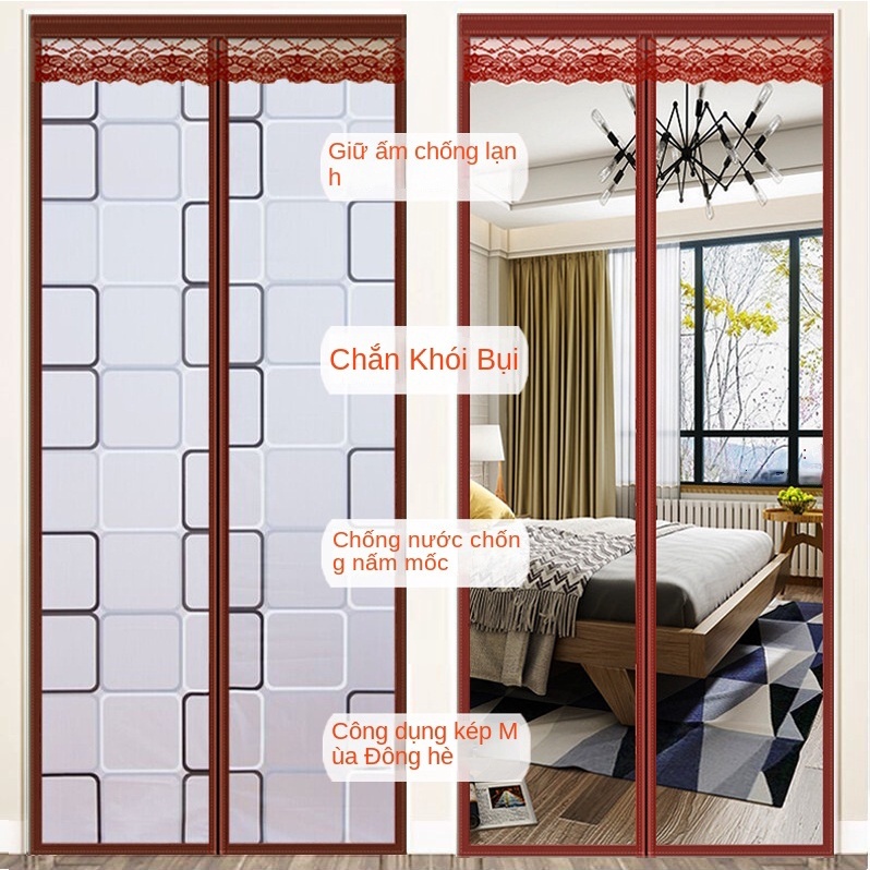 Rèm Cửa Ngăn Lạnh Nam Châm  Ngăn Gió Chống Nước, Ngăn Phòng Cửa Ra Vào, Cửa Nhà Vệ Sinh Toilet WC NVS Nhựa PVC