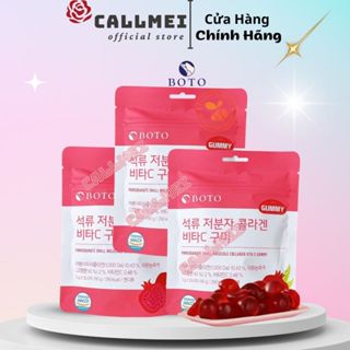 Kẹo Collagen Lựu Boto Dưỡng Da Sáng Mịn- Kẹo Dẻo Gummy BOTO Vitamin C Hàn Quốc