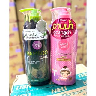 Gel Tắm Sạch Mụn Lưng Cathy Doll Bamboo Charcoal Anti Acne + Oil Control Body Bath Gel 500ml