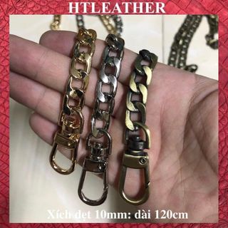 Phụ kiện túi ví, dây xích dẹt làm quai túi dài 120cm