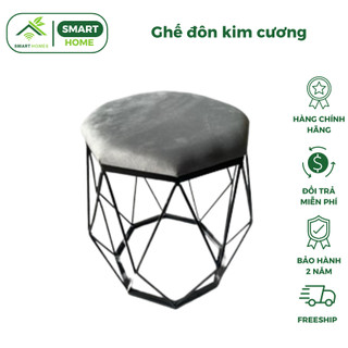 Ghế đôn kim cương SmartHomes ghế bàn trang điểm