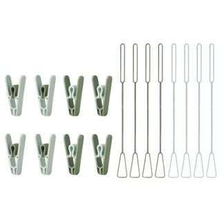 Bộ 8 kẹp dây treo quần áo slibb ikea