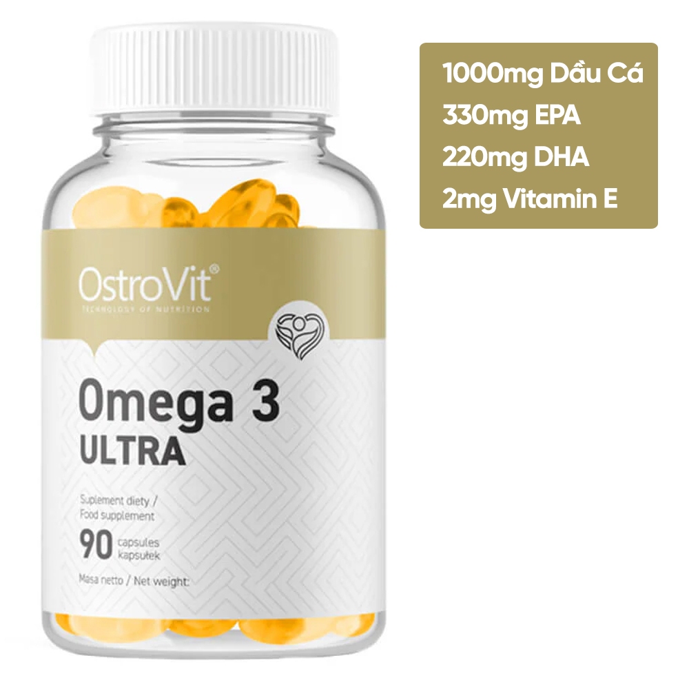 Viên Uống Dầu Cá Ostrovit Omega 3, Bổ Sung EPA / DHA