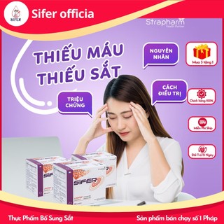 COMBO 2 Hộp lớn - Sắt Sifer - Hỗ trợ bổ sung sắt dễ hấp thụ cho bà bầu (hộp 60 gói)