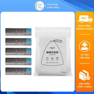 Túi Đựng Rác Có Quai Xách Siêu Dai ecoco (combo 5 cuộn)