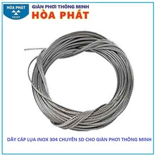 Sợi cáp giàn phơi thông minh không gỉ ( Inox 304), dây cáp giàn phơi inox lụa mềm