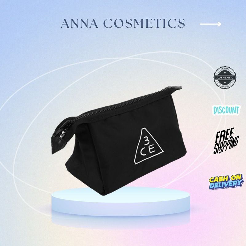 Túi Vải Đựng Mỹ Phẩm 3CE Pouch Black