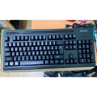 Bàn phím Tiếng Trung Mitsumi 8838 cổng USB màu đen,loại có dây Chính Hãng