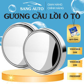 Gương cầu lồi cho ô tô, gương cầu lồi mở rộng góc nhìn cho oto, cầu lồi xoay 360 độ, tráng bạc, đế hút Silicone.