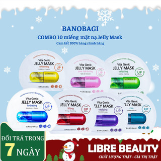 Combo 10 miếng mặt nạ banobagi vita genic jelly mask vitamin dưỡng trắng, cấp ẩm, chống lão hóa da 30ml_no box