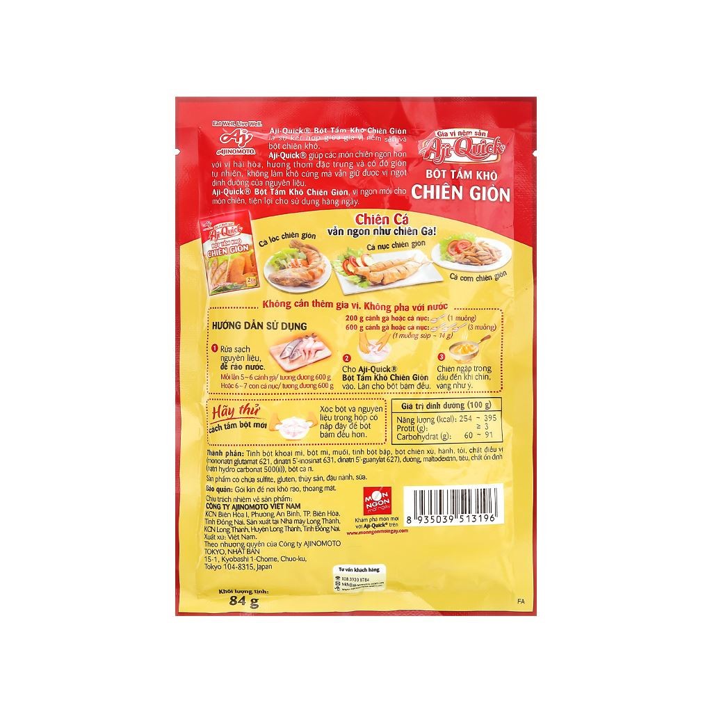 Bột chiên giòn Aji-Quick gói 42g [HN giao hỏa tốc] - Ảnh 4
