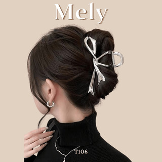 Kẹp tóc nơ ngọc trai phong cách tiểu thư vintage dịu dàng sang trọng - MELY 916