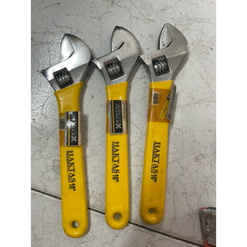 Mỏ lết tay dạ Vàng 250mm 10”