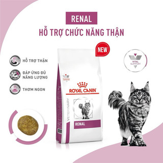 2kg thức ăn hạt cho mèo hỗ trợ chức năng thận royal canin renal cat