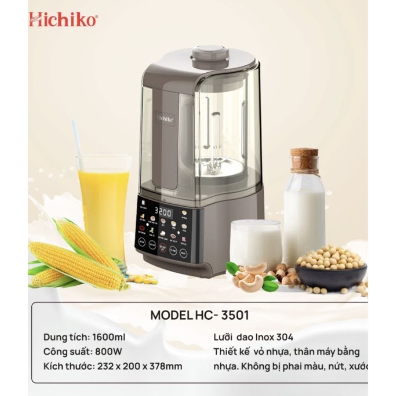 Máy làm sữa hạt Hichiko -HC3501