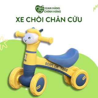  Xe chòi chân Mămmy cho bé cao cấp, Xe thăng bằng con cừu kèm nhạc và đèn cho bé