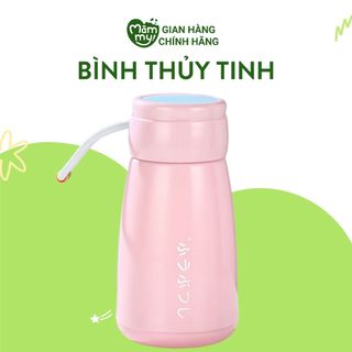  Bình Nước Thủy Tinh Mini 340ml - Thiết Kế Nhỏ Gọn Tiện Dụng - Giữ Nhiệt Cực Tốt