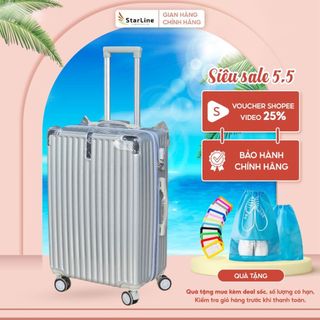 Vali du lich CHỐNG TRỘM Size 20 inch Chống Vỡ Chống Nước Siêu Bền VALILIZ  Bảo hành 6 tháng MSD001