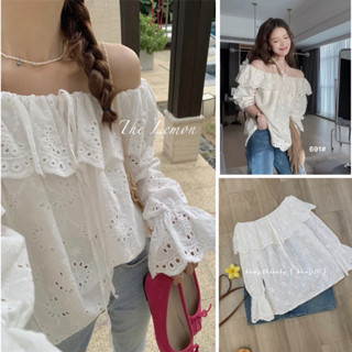 [Hàng sẵn] Áo trễ vai ren boi 1 lớp mặc 2 kiểu nữ tính sang chảnh