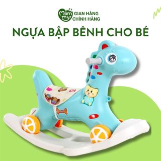  Đồ Chơi Ngựa bập bênh 2in1 kết hợp chòi chân Mămmy RK-525