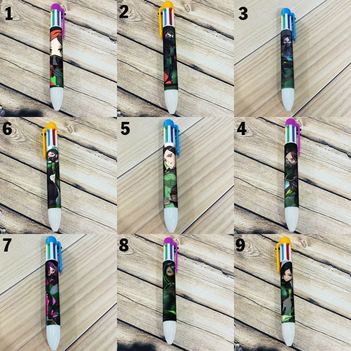bút Viper game valorant 6 màu /cây viết game valorant