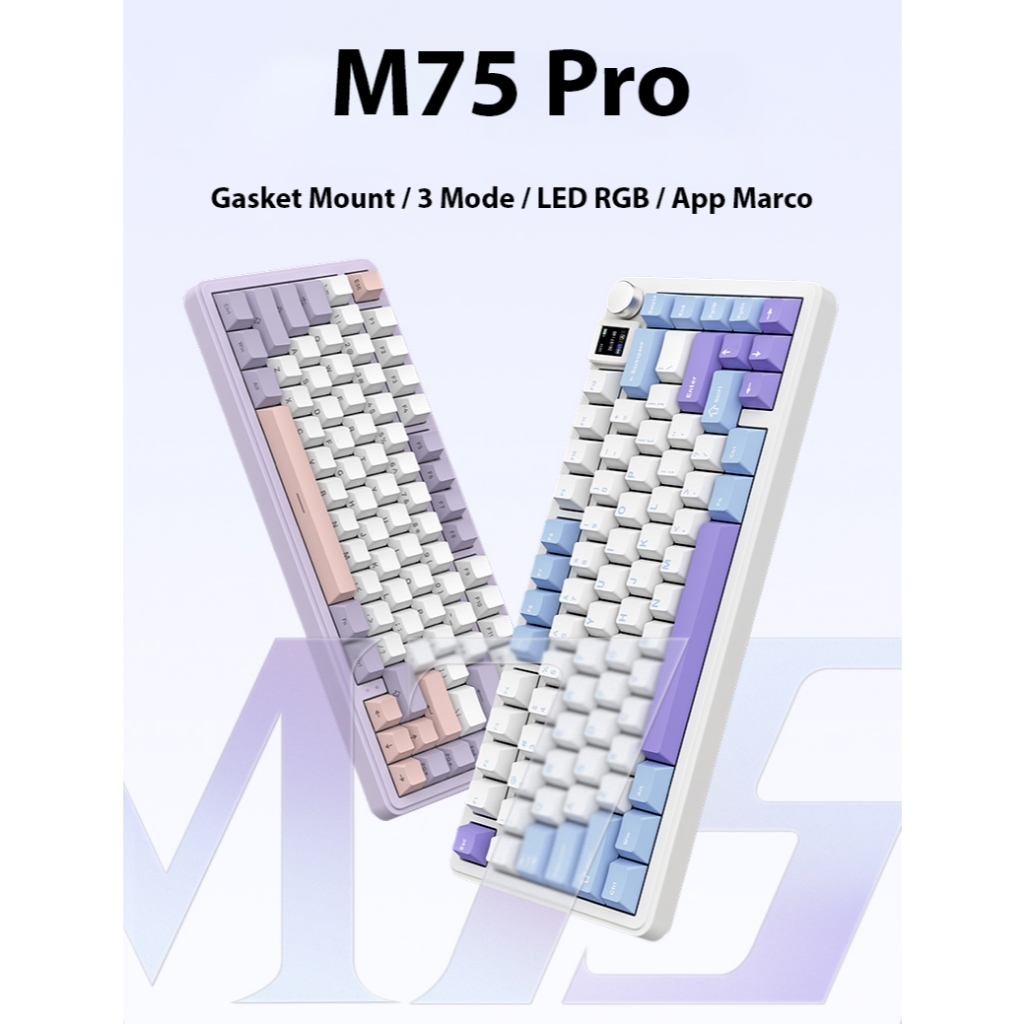 Bàn phím cơ không dây Attack Shark X85 - Led RGb - Gasket Mount - Có hot-swap - Mạch 5 pin - Màn LED - App Marco | BigBuy360 - bigbuy360.vn