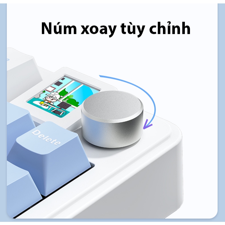 Bàn phím cơ không dây Attack Shark X85 - Led RGb - Gasket Mount - Có hot-swap - Mạch 5 pin - Màn LED - App Marco | BigBuy360 - bigbuy360.vn