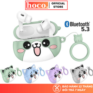 Tai nghe bluetooth Hoco EW48 tai nghe nhét tai kèm ốp mèo có mic đàm thoại 4h nghe nhạc âm thanh nổi