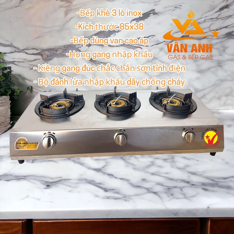 Bếp Gas Khè 3 lò Maxchef MC303CN