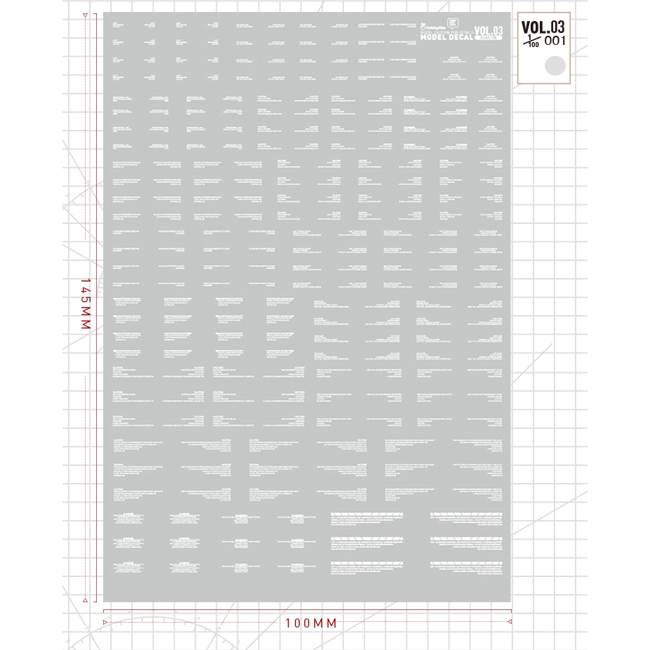 Decal nước Hobby Mio Custom Vol.03