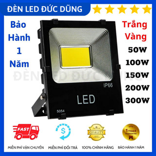  Đèn Pha Led Ngoài Trời 50W,100W,200W COB 5054 Đủ Công Suất - Chiếu sáng biển quảng cáo nhà xưởng sân bóng 
