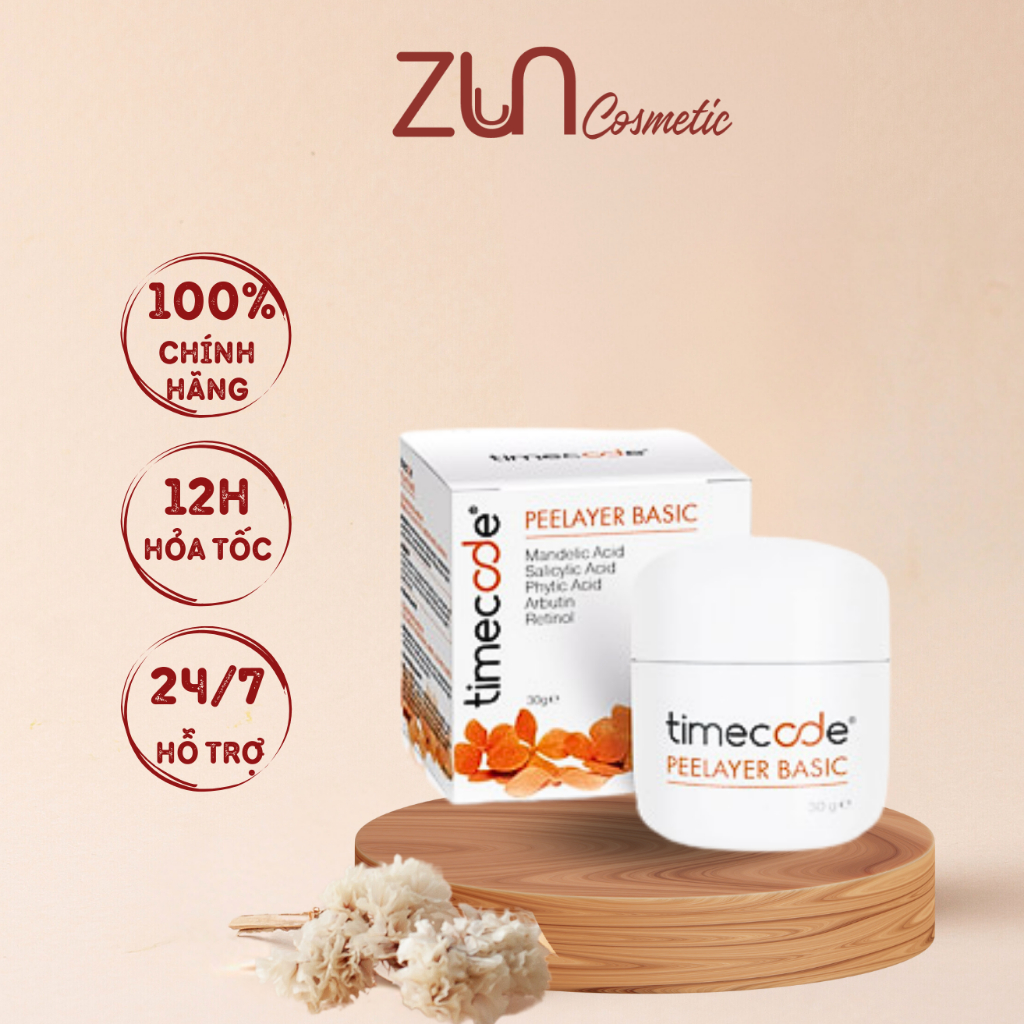 Kem Peel TIMECODE Tây Ban Nha Tái Tạo Da Chống Lão Hóa 30g - Zun Cosmetic