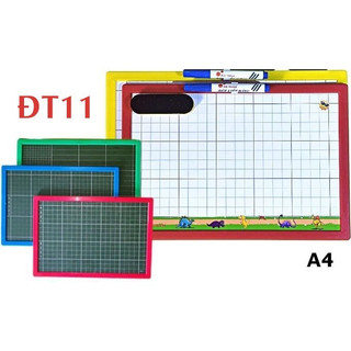 Bảng Bộ Lõi Gỗ A4/F4 Đức Thanh - Bảng Bộ 2 Mặt Học Sinh 4 Ô Ly